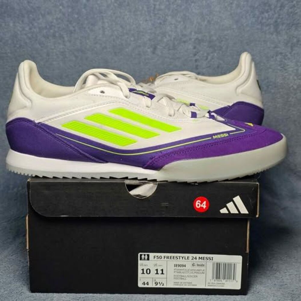 Adidas F50 Freestyle 24 Messi Shoes Mens Size 10 or Womens Size 11